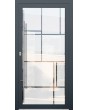 LIM Glass S17 -  aluminum front door milk with transparent decor