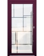 LIM Glass S17 -  aluminum front door milk with transparent decor