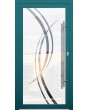 LIM Glass S18 -  aluminum front door milk with transparent decor