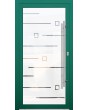 LIM Glass S20 -  aluminum front door milk with transparent decor