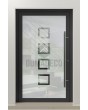 LIM Glass S8 - sand front door with transparent decor