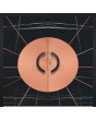 LIM  Sahara double - aluminum double door covered with Sahara Noir sintered quartz and copper sheet