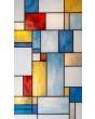 PIVOT SG1 - Stained Glass external aluminum pivot door