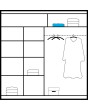Derby 203 - White wardrobe with mirror