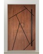 PIVOT V37 - stylish aluminum pivot front door with stripes