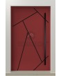 PIVOT V37 - stylish aluminum pivot front door with stripes