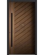 LIM V11 - aluminum front door covered sublimated wood