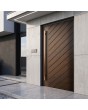  aluminium front door covered walnut sublimated wood