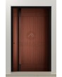 LIM V12 - aluminum front door covered sublimated wood