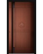 LIM V12 - aluminum front door covered sublimated wood