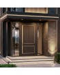 PIVOT V15 - aluminum pivot front door with applied and milled elements