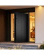 PIVOT V20 -  aluminum pivot door with geometric composition 