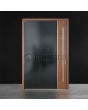 LIM V22 - aluminum front door with wooden decor