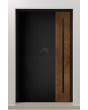 PIVOT V23 - Modern Pivot Front Door with Milled Grooves and Accents