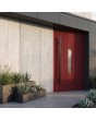 LIM V25 - Modern Front Door with Geometric Milling and Glass
