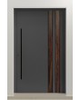 PIVOT V28 - aluminum front door with wooden decor
