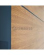 LIM V36 - aluminum front door with wooden decor