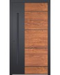 LIM V36 - aluminum front door with wooden decor