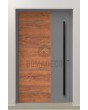 LIM V36 - aluminum front door with wooden decor