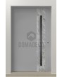 PIVOT V41 - aluminum front door pivot with white rock stone texture