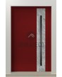 PIVOT V41 - aluminum front door pivot with white rock stone texture