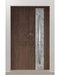 PIVOT V41 - aluminum front door pivot with white rock stone texture