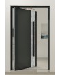 PIVOT V41 - aluminum front door pivot with white rock stone texture