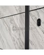 LIM V42 - aluminum front door covered with white rock stone texture