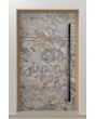 LIM V46 - aluminum front door with sand rock stone