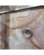 LIM V46 double - aluminum double front door with sand rock stone