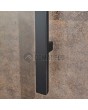 LIM V53 - rust aluminum entry door covered with corten sintered quartz