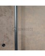 LIM V53 - rust aluminum entry door covered with corten sintered quartz