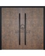 LIM V53 double - double aluminum front door covered with sintered quartz