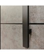 LIM V56 double - aluminum double front door covered with sintered quartz