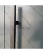 LIM v59 double - prehung double aluminum exterior door with ribs