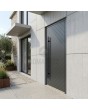 Anthracite prehung aluminum exterior door 