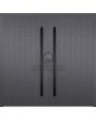 LIM v60 double - aluminum double door with vertical stripes