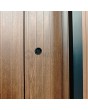 PIVOT V62 - aluminum pivot entry door with vertical milling