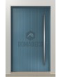 PIVOT V62 - aluminum pivot entry door with vertical milling