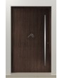 PIVOT V62 - aluminum pivot entry door with vertical milling