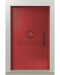 PIVOT V62 - aluminum pivot entry door with vertical milling