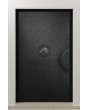 LIM V63 - aluminum hinged front door with milled pattern