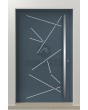 PIVOT Vario-inox - entrance aluminium pivot front door with stripes