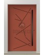 LIM Vario-inox - entrance aluminum front door with stripes