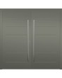 LIM W313 double - modern double aluminum door wirh ribs