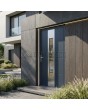 Anthracite aluminum front door