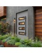 Grey modern aluminum front door