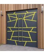 LIM W360 double - solid double aluminium door with stripes