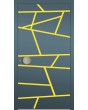 LIM W360 - modern aluminum front door with stripes