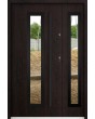 Sta Hevelius Duo Noir - glass entry doors residential with side panel